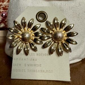 Anthropologie Flower Earrings